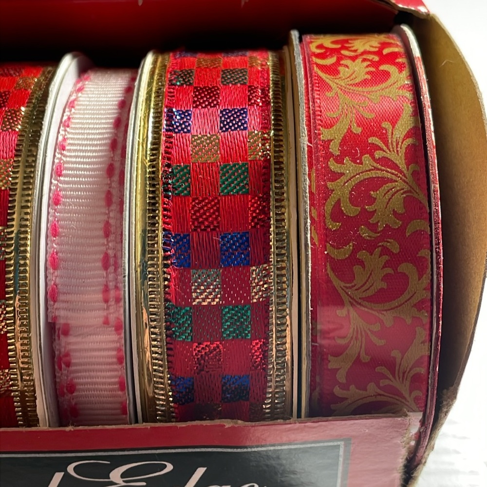 Holiday Wired Edge Fabric Ribbons Set - Picture 9 of 9